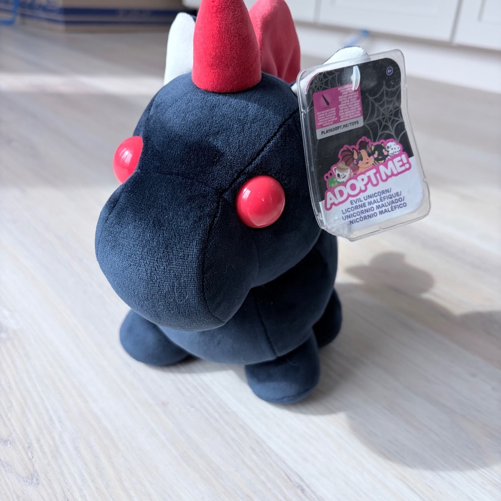Adopt‎ Me! Halloween 2024 Evil Unicorn Plush (Rare)